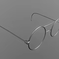 Elegant Round Frame Jewelry Glasses Featuring Metal Structure And Classic Style