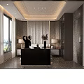 Modern Bedroom Interior Design With Large Bed Wooden Bedhead Wall Nightstands Table Lamps And Wardrobe