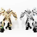 Intelligent Machines Two Robotic Models With Beige And White Black Detailed Design