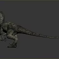 Realistic Velociraptor Dinosaur 3D Model With Detailed Scaly Skin And Dynamic Posture