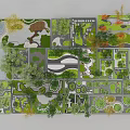 Diverse Garden Landscape Design Layouts With Green Spaces Curved Paths And Trees