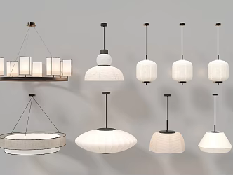 Modern Living Room Chandelier Dining Room Chandelier 3d model