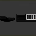 Black Corded Telephone With Desktop Base Handset And Number Keypad
