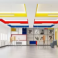 Art classroom 3d model