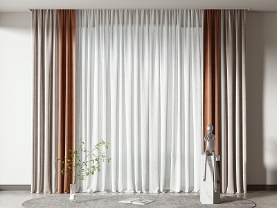 Modern Curtain Window Screen Curtain model