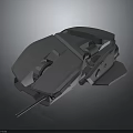 Modern Gray Mechanical Mouse Electronic Device With Professional Ergonomic Design 3d model