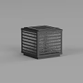Water corrugated column head lamp 3d model