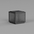 Water corrugated column head lamp 3d model