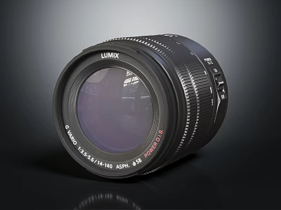 LUMIX Professional Digital Camera Lens 42.5mm F0.95 Aperture Power OIS Optical Image Stabilization 3d model