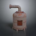 Industrial LOFT boiler furnace shell large boiler 3d model