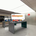 Huawei Authorized Experience Store With Smartphones Laptops And Modern Display Counters