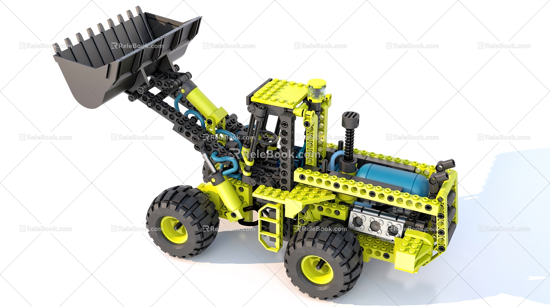 Fine forklift toy ornaments 3d model