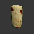 Artisanal Food Product With Creamy Base And Red Speckled Pattern
