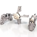 Detailed Aerospace Mechanical Models Featuring Metallic Texture And Complex Structure For Space Exploration