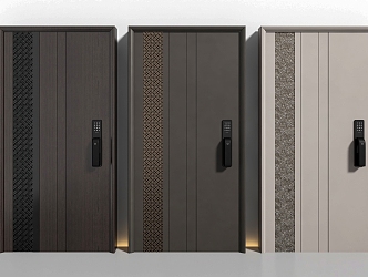 Password door security door entry door 3d model