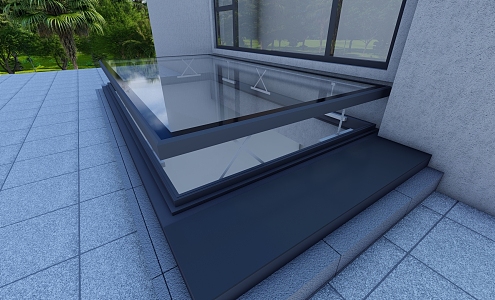 Rising parallel sunroof 3d model