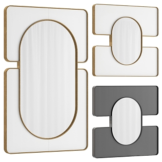 Modern decorative mirror 3d model