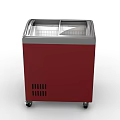 WALL'S Mobile Red Ice Cream Display Freezer With Love Ice Cream Design