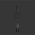Detailed Sci Fi Spaceship Model With Armored Sections Weapon Modules And Futuristic Engines 3d model