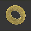 Golden Textured Circular Bracelet With Vintage Handcrafted Design For Fashion Accessory
