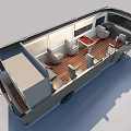 Luxury Bus Interior Design With Comfortable Seats Wooden Flooring And Spacious Layout