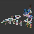 Lego Clone Troopers Building Set With Vehicle Robot And Action Figures
