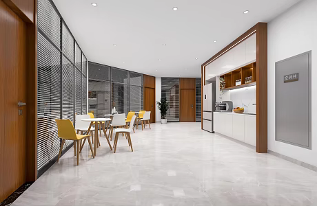 Tea area 3d model