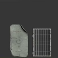 Three Different Metal Grid Frame Structures With Metallic Design Elements