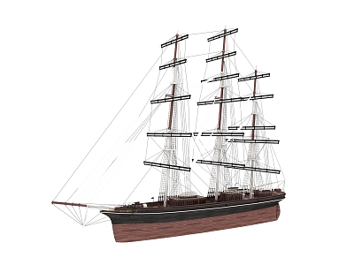 Modern Sailing 3d model