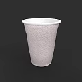 White Paper Beverage Cup Featuring Red Polka Dot Pattern For Serving Drinks