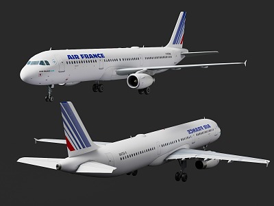 Passenger Aircraft Civil Aircraft Passenger Aircraft Civil Aircraft Air France Air France Air France 3d model