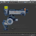 Robot Dog Machine Turret Science Fiction Robot Dog Science Fiction Turret Cyberpunk Turret Mobile Turret Low Face Low Number Low Model Simple Model Movie and TV Level Realistic 3d model