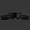 Futuristic Cosmic Spaceship With Sleek Aerospace Design And Illuminated Propulsion Elements