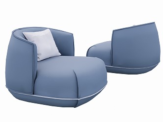 Simple Single Sofa 3d model