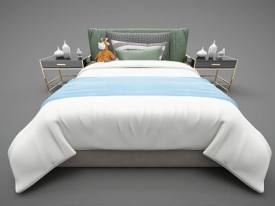 modern single bedding model