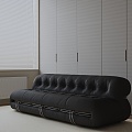 Three-seat sofa 3d model