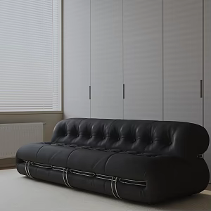 Three-seat sofa 3d model