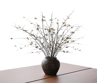 Modern vase floral flower arrangement floral potted plant 3d model