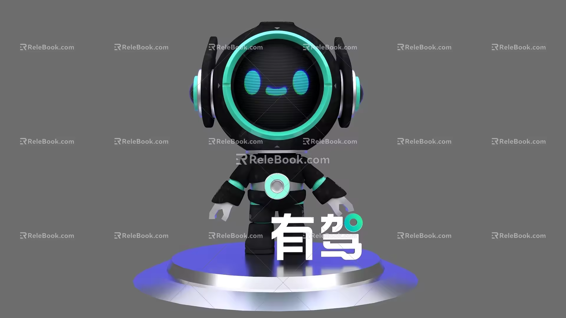 There is a robot robot doll mechanical robot. 3d model