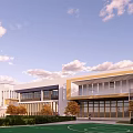Modern Gate Primary and Secondary Schools 3d model