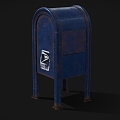 Posting Box Old Mailbox Old Mailbox Iron Mailbox Old Posting Box Low Face Number Low Model Simple Model Game Sub-era Film and Television Level Super Realistic High Precision 3d model