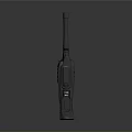 Portable Handheld Walkie Talkie Electronic Device With Antenna Keypad And Orange Display Screen