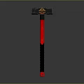 High Quality Commercial Equipment Hammer With Black Head And Red Black Handle