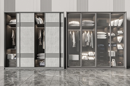 Modern wardrobe 3d model