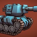 Tank Cartoon Tank Stylized Tank 3d model