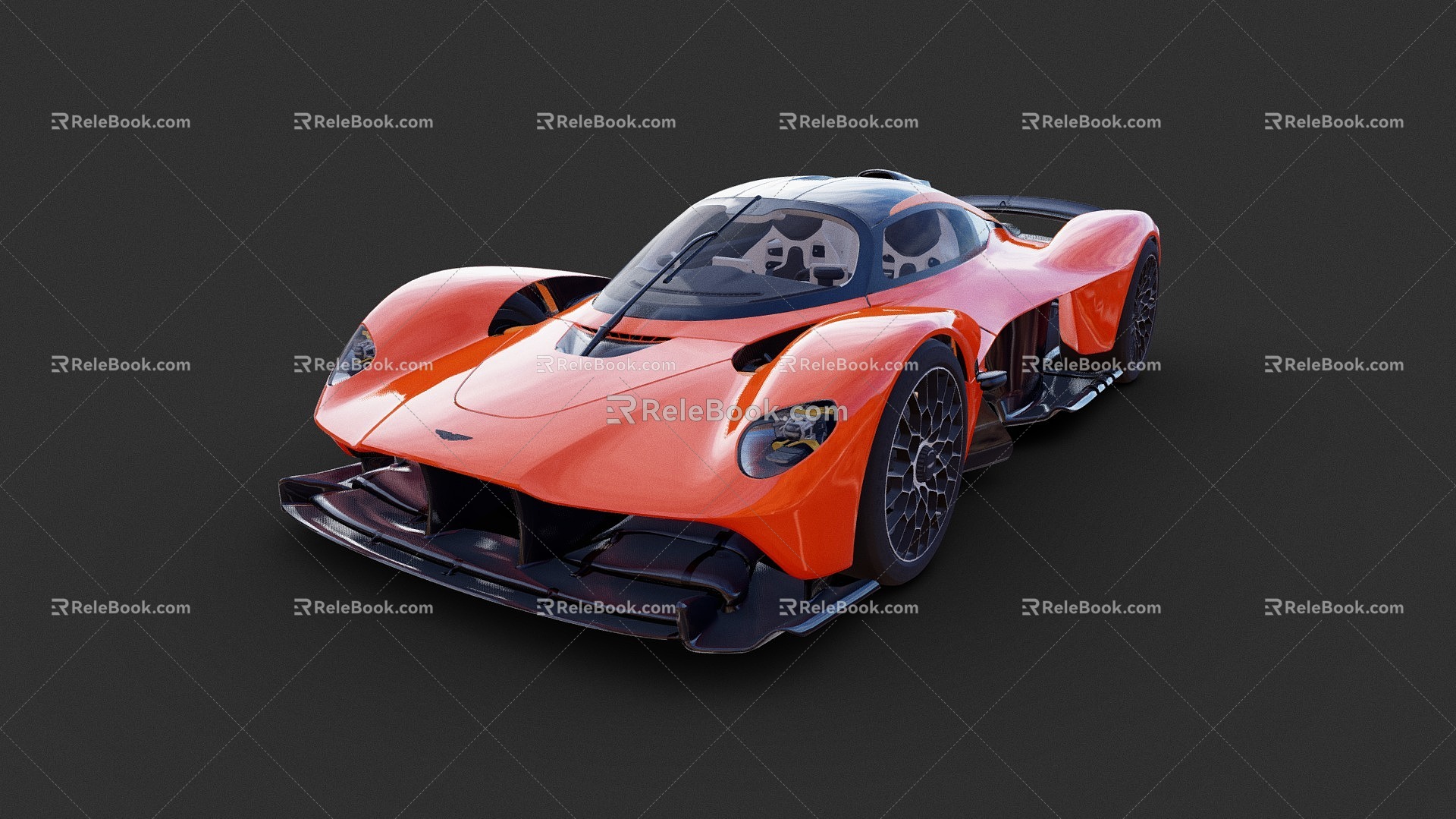 Modern sports car Aston Martin 3d model