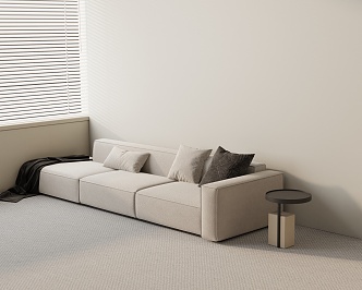 Three-seat sofa 3d model