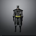 Batman Action Figure With Classic Gray Black Costume And Yellow Utility Belt