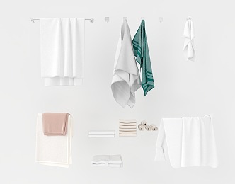 Modern towel 3d model