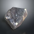 Dark Colored Natural Stone With Irregular Shape And White Specks Surface 3d model